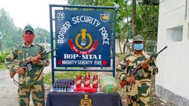 India News | BSF Seizes 8.5 Kg Cannabis, Prohibited Cough Syrup at India-Bangladesh Border