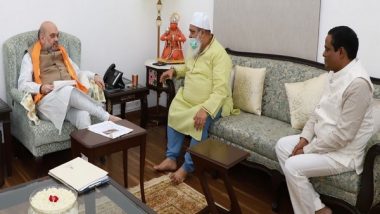 Assam-Mizoram Border Issue: AIUDF Chief Badruddin Ajmal Meets Amit Shah, Seeks His Intervention