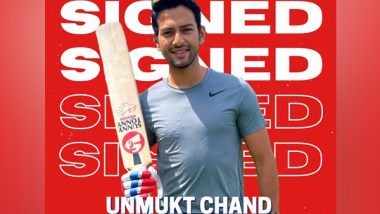 MLC: Unmukt Chand Signs Multi-Year Agreement With Major League Cricket in USA