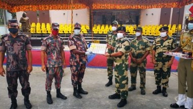 India News | Independence Day: BSF Exchanges Sweets, Greetings with Border Guard Bangladesh
