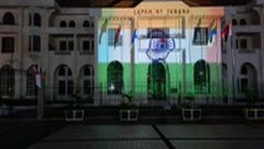 World News | Madagascar's Town Hall Lits Up in Shades of Indian Flag for Independence Day