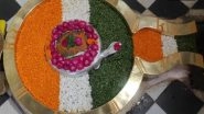 India News | 'Shivalinga' at Rishikesh Temple Decorated with Tricolour