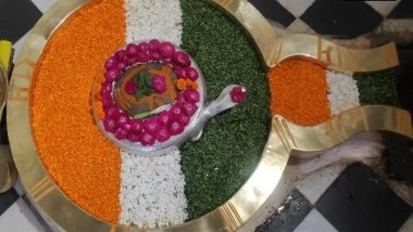 India News | 'Shivalinga' at Rishikesh Temple Decorated with Tricolour