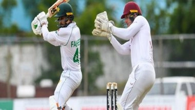 Sports News | WI Vs Pak, 1st Test: Roach, Seales Strike but Babar Take Visitors' Lead to 124 Runs