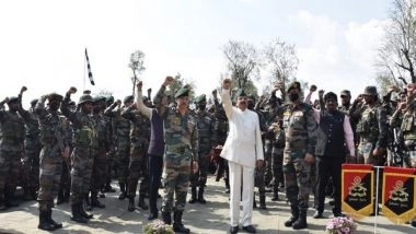 India News | J-K: MoS Defence Visits Forward Posts in Kashmir, Interacts with Army Personnel in Kupwara