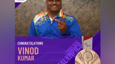 Sports News | Tokyo Paralympics: Turning out to Be Epic National Sports Day, Says Union Minister Anurag Thakur After Vinod Kumar's Bronze Win