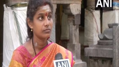 India News | Suhanjana Gopinath, Newly-appointed Female Odhuvar Takes Charge at Chennai's Dhenupureeswarar Temple