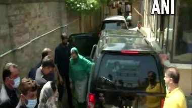 India News | Mehbooba Mufti's Mother Appears Before ED in Money Laundering Case