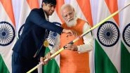 Sports News | Neeraj Chopra Thanks PM Modi for His 'active Support to Indian Sports and Athletes'
