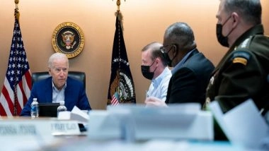 World News | Biden Meets National Security Team to Discuss Situation in Afghanistan