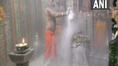 India News | Priests Perform 'Bhasma Aarti' at Ujjain's Mahakaleshwar Jyotirlinga Temple on Rakshabandhan