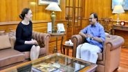 World News | MoS Muraleedharan Meets Egypt Ambassador on Her Farewell Call-on