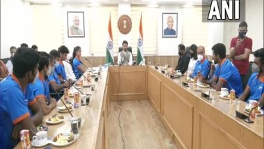 Sports News | Sports Minister Anurag Thakur Felicitates World U20 Athletics Champions