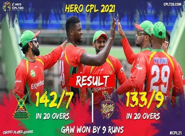 Sports News | CPL 2021: Hetmyer Shines as Guyana Amazon Warriors End TKR's Unbeaten Run