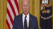 World News | Kabul Blasts: President Biden Pledges to Strike Back, Says US Won't Alter Evacuation Mission in Afghanistan