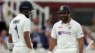 IND vs ENG 2nd Test 2021: Rohit Sharma, KL Rahul Register 100-Run Opening Partnership, First for India Outside Asia Since 2011