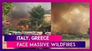 Italy, Greece Face Massive Wildfires As Mediterranean Region Hit By Record Heatwave