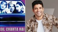 20 Years of Excel: Farhan Akhtar Raises a Toast to His First Film &lsquo;Dil Chahta Hai&rsquo; as Writer and Director With a Heartfelt Note!