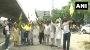 Farmers' Protest: Farmers in Punjab Block Roads, Burn Effigies of Haryana Govt Over Lathicharge on Karnal Peasants