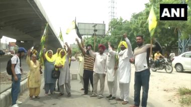 Farmers' Protest: Farmers in Punjab Block Roads, Burn Effigies of Haryana Govt Over Lathicharge on Karnal Peasants