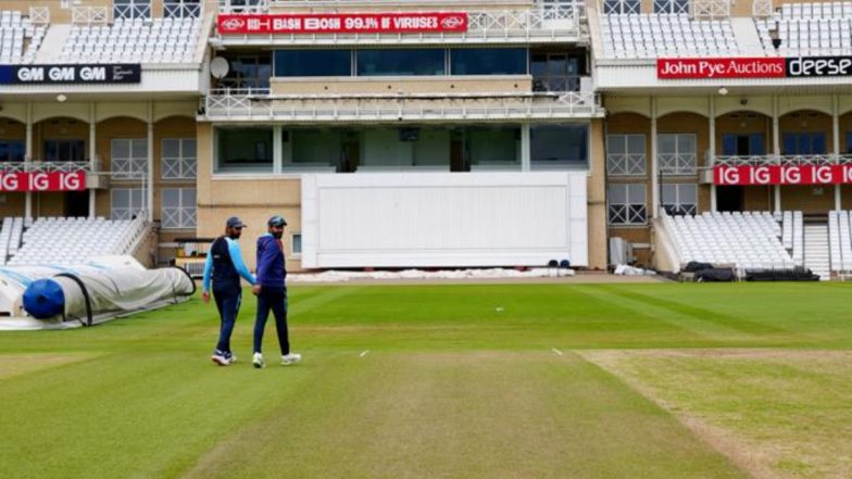 Green Pitch at Trent Bridge? BCCI Shares Picture of Wicket Ahead of India vs England 1st Test 2021, Check Post