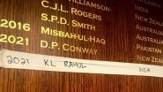 KL Rahul&rsquo;s Name Soon To Be Etched on Lord&rsquo;s Honours Board After Hundred During IND vs ENG 2nd Test 2021 (Check Post)