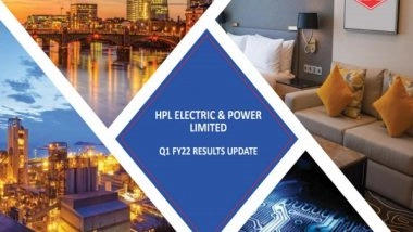 Business News | HPL Electric Q1 Revenue Up 34 Pc at Rs 129 Cr
