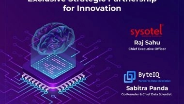 Business News | SYSOTEL and ByteIQ Analytics Form a Strategic Partnership for Innovation to Enhance Their Flagship Solution - SYSIRMS