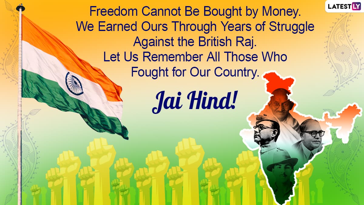 India Independence Day 2021 Greetings With Jai Hind Photos for ...