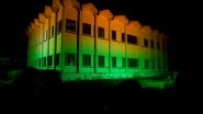 World News | Indian Embassy in Bhutan Reflects Shades of Tricolour on Eve of Independence Day