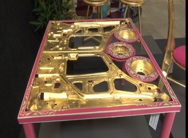 India News | Jaipur-based Organisation Curates Designer Furniture by Upcycling Old Car Parts, Automotive Waste