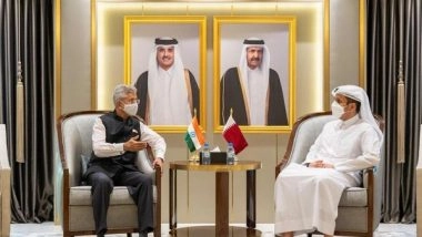 World News | Jaishankar Meets Qatari Counterpart, Exchange Views on Afghanistan