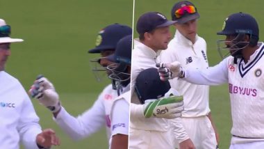 Jasprit Bumrah Gets Into a Heated Exchange With Jos Buttler During IND vs ENG 2nd Test 2021 (Watch Video)