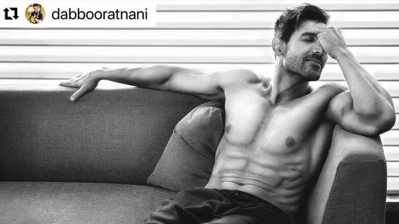 John Abraham Flaunting His Abs on a Couch for Dabboo Ratnani’s 2021 Calendar Is a Hot Sight To Behold (View Pic)