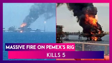 Massive Fire On Pemex's Rig, One Of World's Largest Off-Shore Platforms, Kills 5