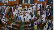 India News | Monsoon Session: LS Adjourned Till 12 Noon Amid Continued Sloganeering by Opposition MPs