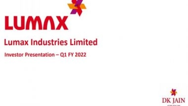 Business News | Lumax Q1 Revenue Jumps Four Times to Rs 314 Crore
