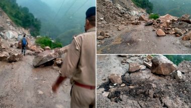 Chandigarh-Manali Highway Blocked Due to Landslide Near Pandoh in Mandi