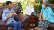 India News | Union Minister Mansukh Mandaviya Meets WHO Chief Scientist Dr Soumya Swaminathan, Discusses WHO's Approval of Covaxin