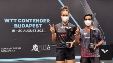 Manika Batra and Sathiyan Gnanasekaran Wins WTT Contender 2021 Mixed Doubles Title