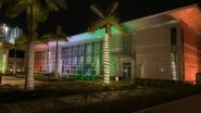 World News | Indian High Commission in Mauritius Lights Up in Hues of Tricolour to Celebrate 75th Independence Day