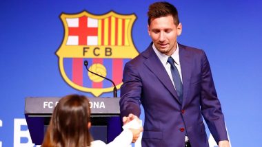 Lionel Messi Breaks Down, Given Standing Ovation During Press Conference After Barcelona Exit (Watch Video)