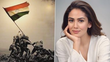 Mira Rajput Kapoor Shares Photoshopped Picture of Battle of Iwo Jima with Indian Flag To Wish Fans on 75th Independence Day, See the Real Pic