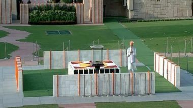 India News | Independence Day: PM Modi Pays Tribute to Mahatma Gandhi at Rajghat