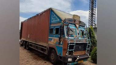 India News | NCB Seizes Truck with 1344 Kgs Ganja Concealed as Scrap, Arrests 1 in Kolkata