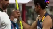 Sports News | Video of Neeraj Chopra Taking Back Javelin from Arshad Nadeem Goes Viral, Fans Question Pak Athlete's Behaviour