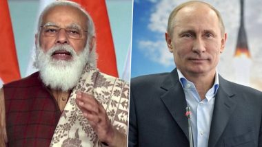 PM Narendra Modi Speaks to Russian President Vladimir Putin Over Ongoing Situation in Afghanistan