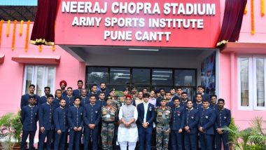 Rajnath Singh Felicitates Defence Forces Olympians, Renames Army Sports Institute Stadium After Tokyo Olympics Gold Medalist Neeraj Chopra