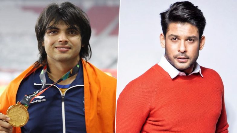 Neeraj Chopra Wins Gold Medal in Men's Javelin Throw, Sidharth Shukla Congratulates Golden Boy For His Impressive Show at Tokyo Olympics 2020!