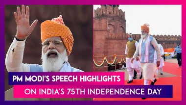 PM Narendra Modi's Speech Highlights From Red Fort On India's 75th Independence Day